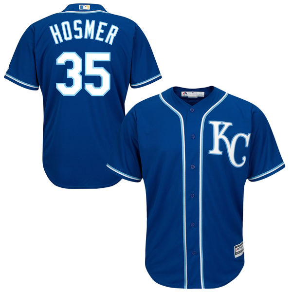 Youth Kansas City Royals Eric Hosmer Majestic Royal Official Cool Base Jersey