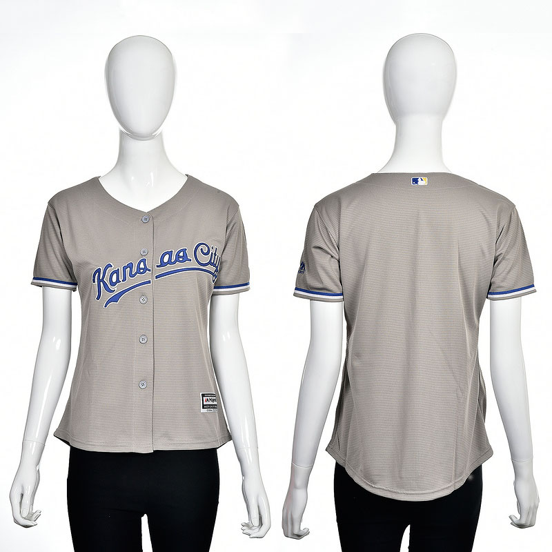 Women's Kansas City Royals Gray 2016 Cool Base Team Jersey