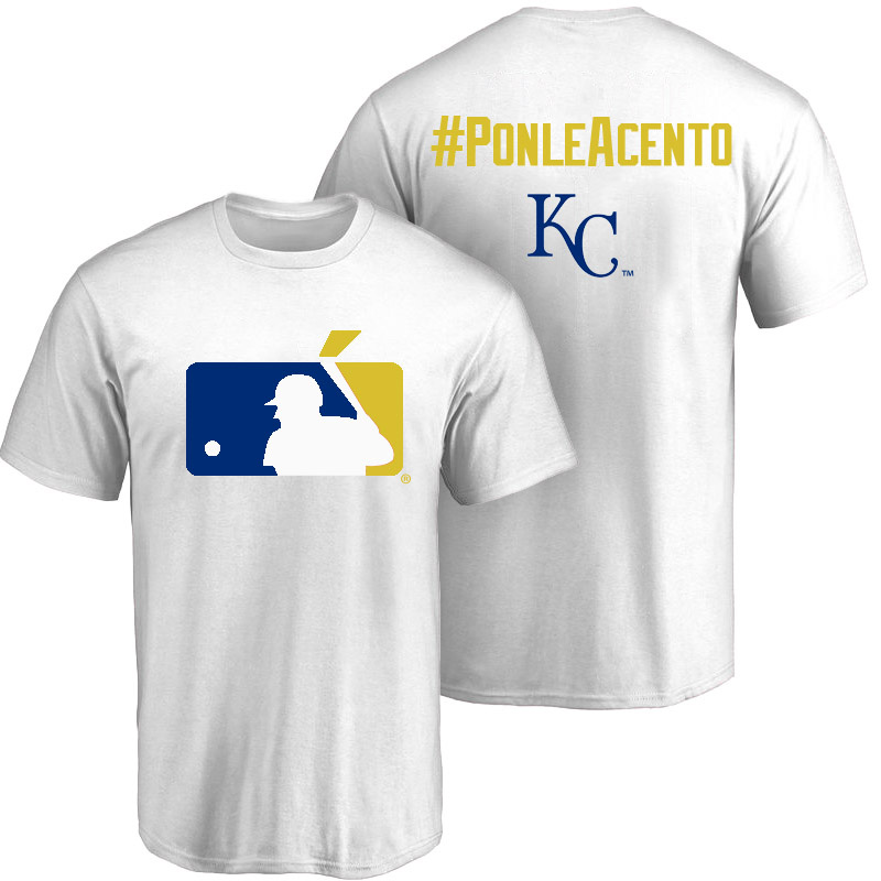 Kansas City Royals White Hispanic Heritage Month PonleAcento T-Shirt