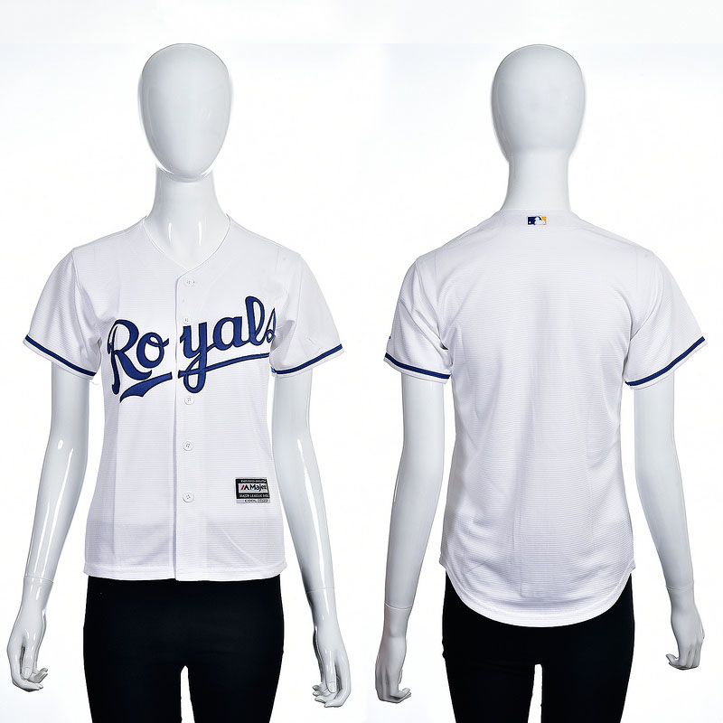 Women's Kansas City Royals White 2016 Cool Base Team Jersey