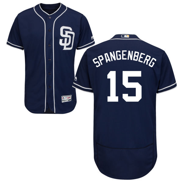 San Diego Padres Cory Spangenberg #15 Majestic Navy Authentic Collection Flexbase Jersey