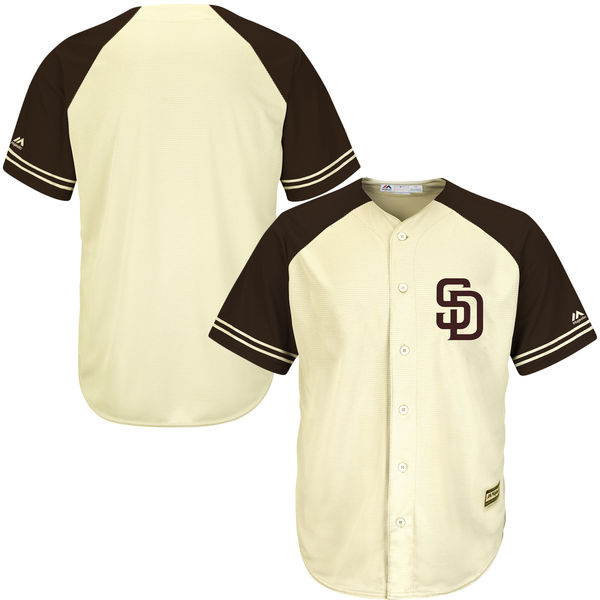 San Diego Padres Cream/Black Cool Base Ivory Fashion Team Jersey