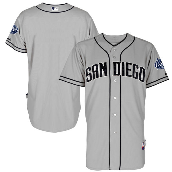 San Diego Padres Majestic Gray Team Authentic Jersey