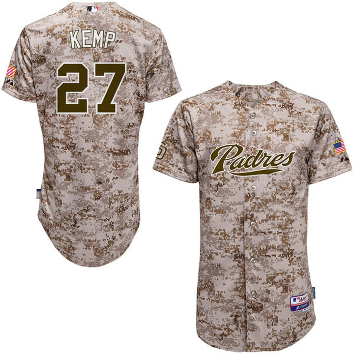 San Diego Padres Matt Kemp #27 Camo 6300 Player Authentic Jersey