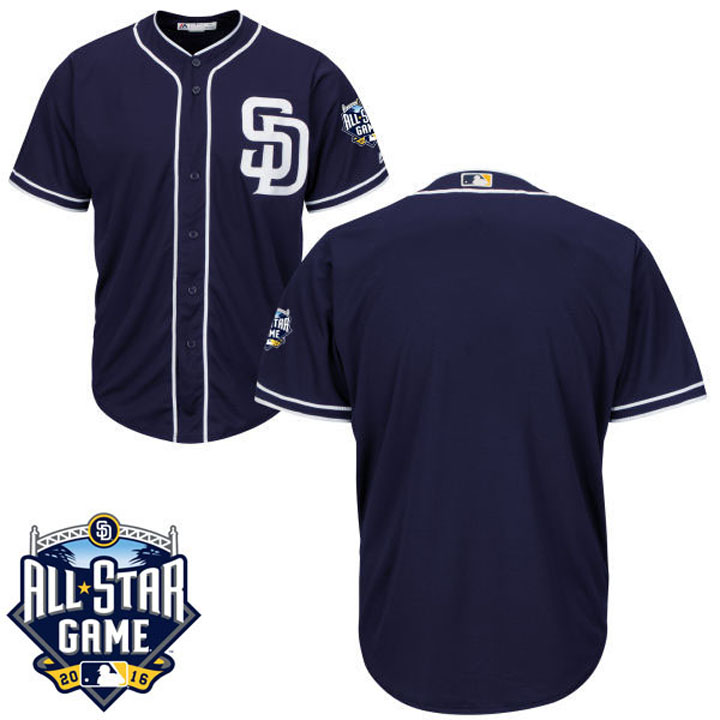 San Diego Padres Majestic Navy 2016 All-Star Patch Authentic Cool Base Jersey