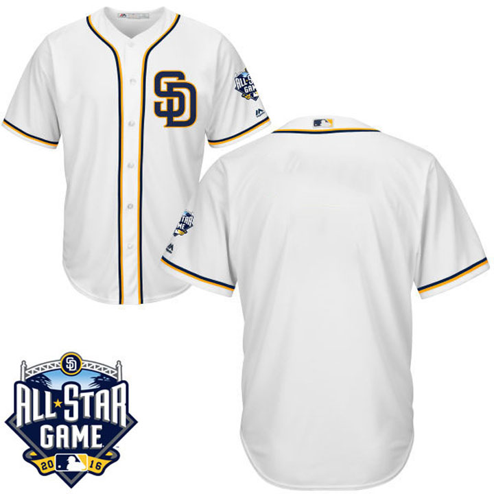 San Diego Padres Majestic White 2016 All-Star Patch Authentic Cool Base Jersey