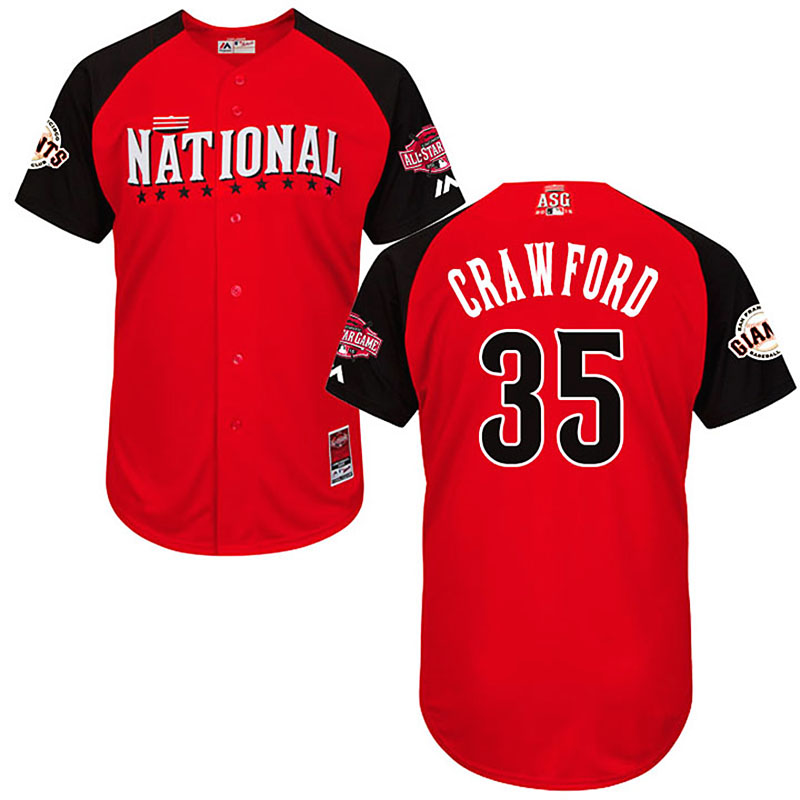 2015 MLB All Star National San Francisco Giants #35 Brandon Crawford Jersey