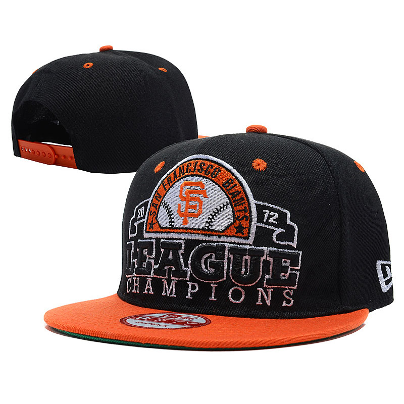 San Francisco Giants New Era 2012 Champion Black/Orange Snapback Hat