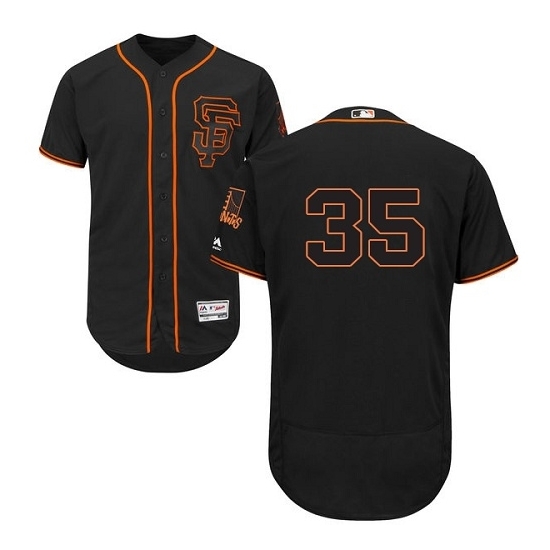 San Francisco Giants Brandon Crawford #35 Black Authentic Collection Flexbase Jersey