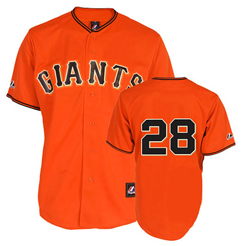 San Francisco Giants #28 Buster Posey Orange Jersey