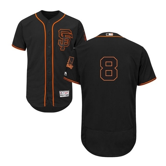 San Francisco Giants Hunter Pence #8 Black Authentic Collection Flexbase Jersey