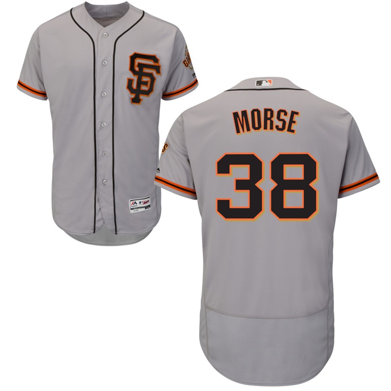 Men San Francisco Giants Michael Morse #38 Gray Alternate Flex Base Jersey