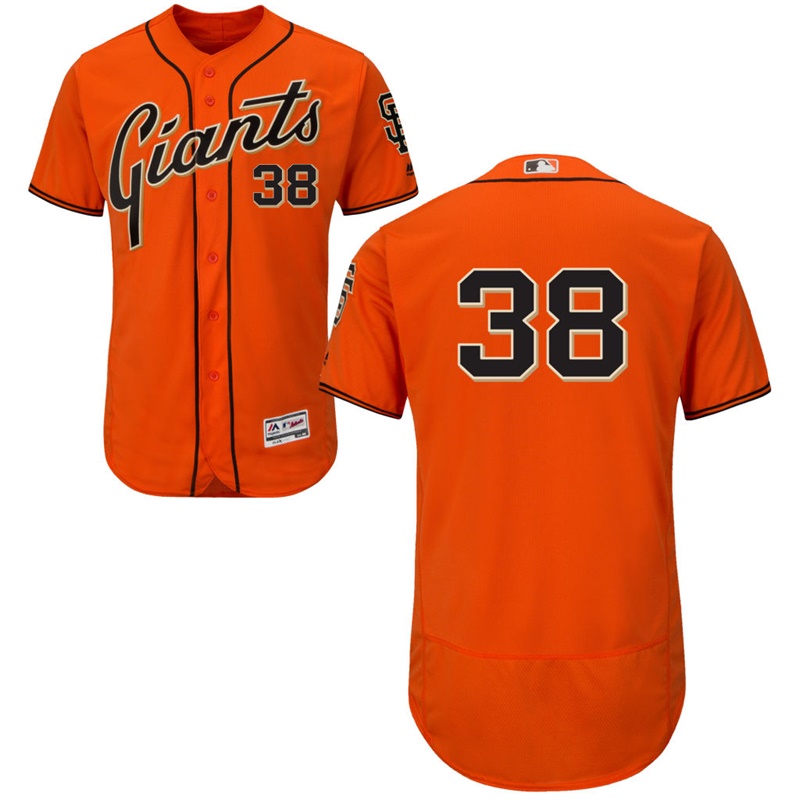 Men San Francisco Giants Michael Morse #38 Orange Alternate Flex Base Jersey