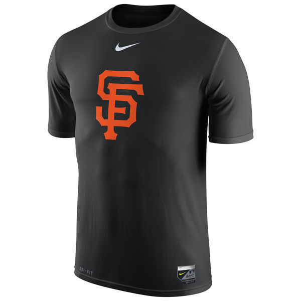 San Francisco Giants Navy Authentic Collection Legend Logo 1.5 Performance Dri-FIT T-Shirt