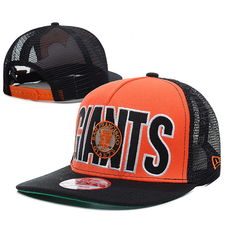 San Francisco Giants New Era Orange/Black Trucker 9FIFTY Snapback Adjustable Hat