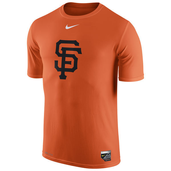 San Francisco Giants Orange Authentic Collection Legend Logo 1.5 Performance Dri-FIT T-Shirt