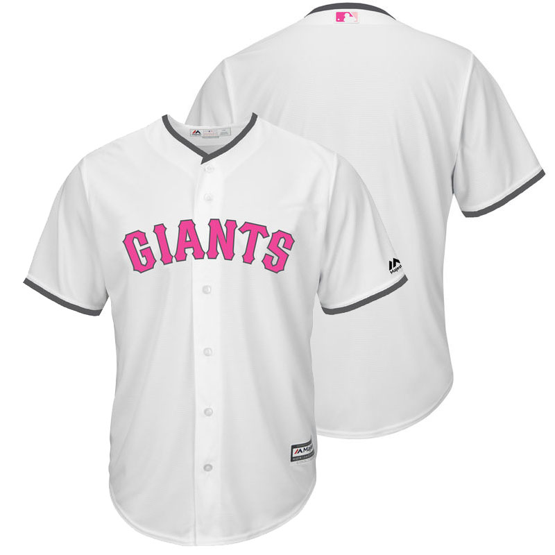 San Francisco Giants White Home 2016 Mother's Day Cool Base Team Jersey