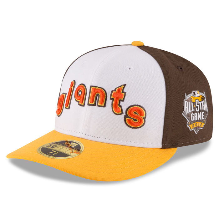 San Francisco Giants New Era White/Yellow Home Run Derby 2016 All-Star Game Patch Low Profile 59FIFTY Fitted Hat