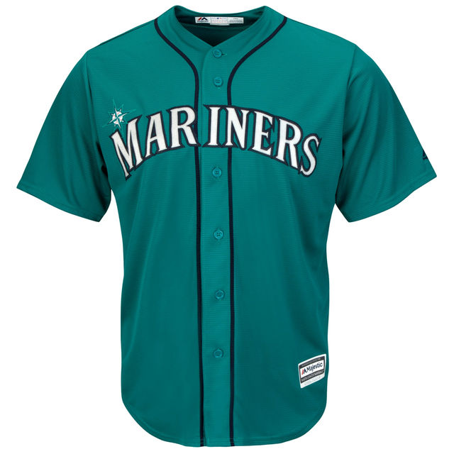 Seattle Mariners Majestic Green Official Cool Base Team Jersey