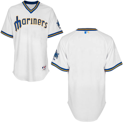 Seattle Mariners Majestic White Official Cool Base Team Jersey