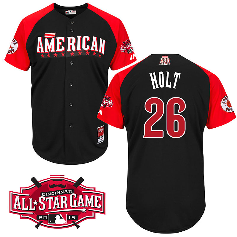 2015 MLB All Star Boston Red Sox #26 Brock Holt Jersey