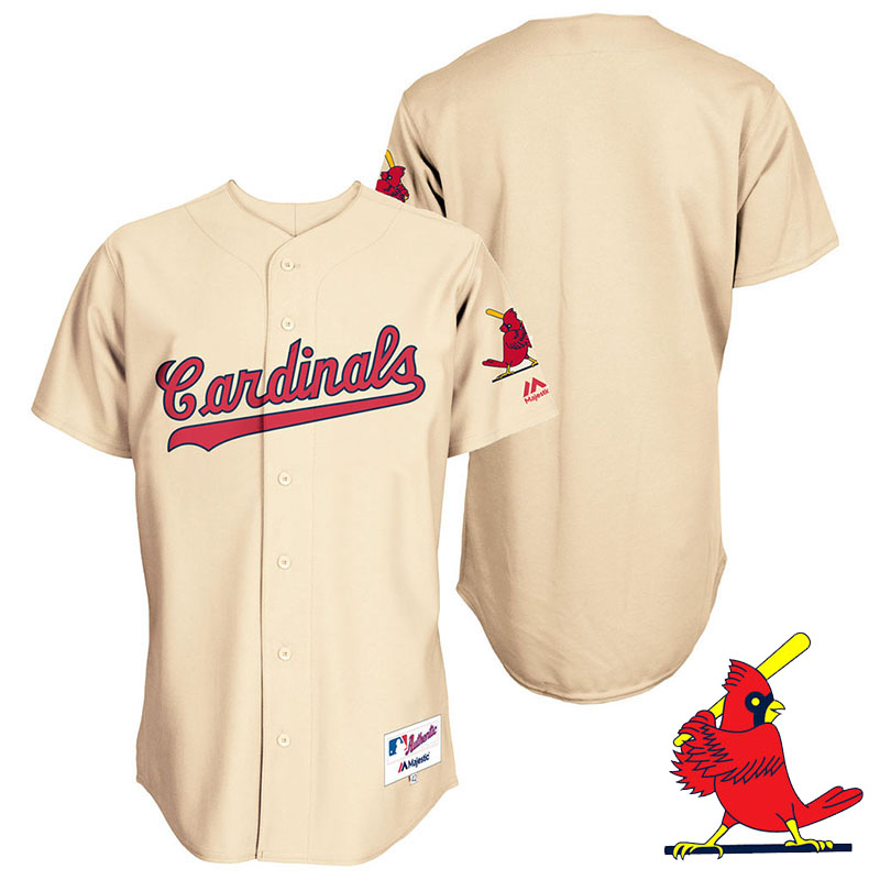 St. Louis Cardinals Tan Turn Back the Clock Throwback Team Jersey