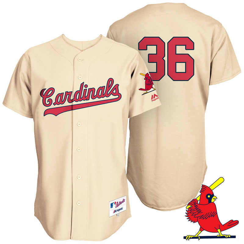 St. Louis Cardinals Aledmys Diaz #36 Tan Turn Back the Clock Throwback Player Jersey