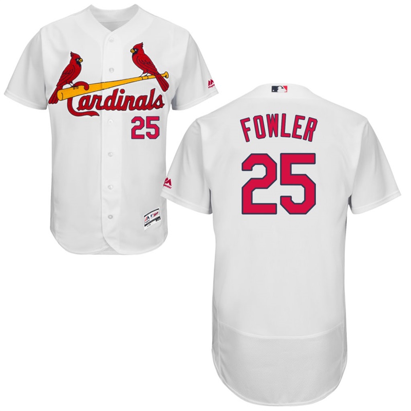 St. Louis Cardinals Dexter Fowler #25 Cream Alternate Authentic Collection Flex Base Jersey