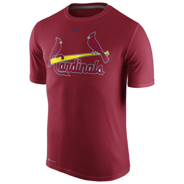 St. Louis Cardinals Red Authentic Collection Legend Logo Dri-FIT T-Shirt