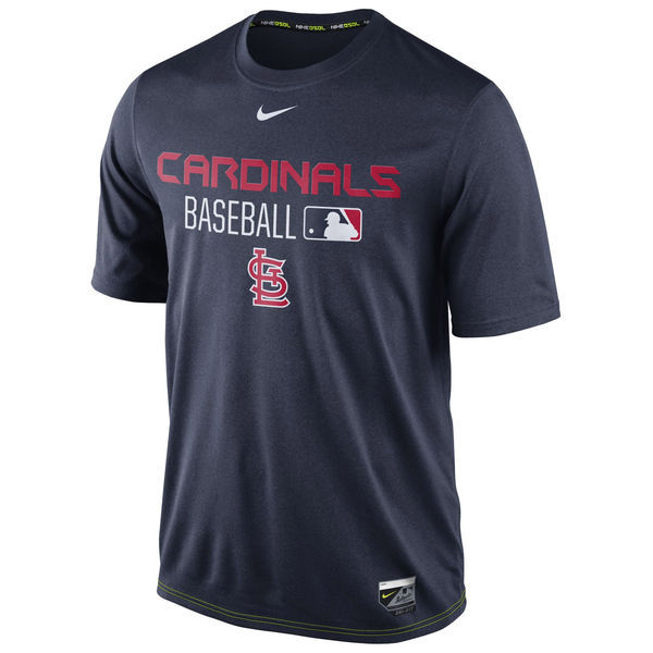 St. Louis Cardinals Navy Wordmark Issue Performance T-Shirt