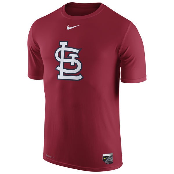 St. Louis Cardinals Red Authentic Collection Legend Logo 1.5 Performance Dri-FIT T-Shirt