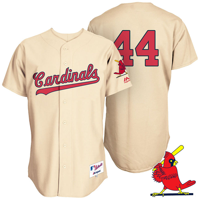 St. Louis Cardinals Trevor Rosenthal #44 Tan Turn Back the Clock Throwback Player Jersey