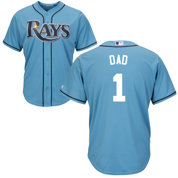 Tampa Bay Rays Majestic Blue Father's Day Gift Authentic Jersey