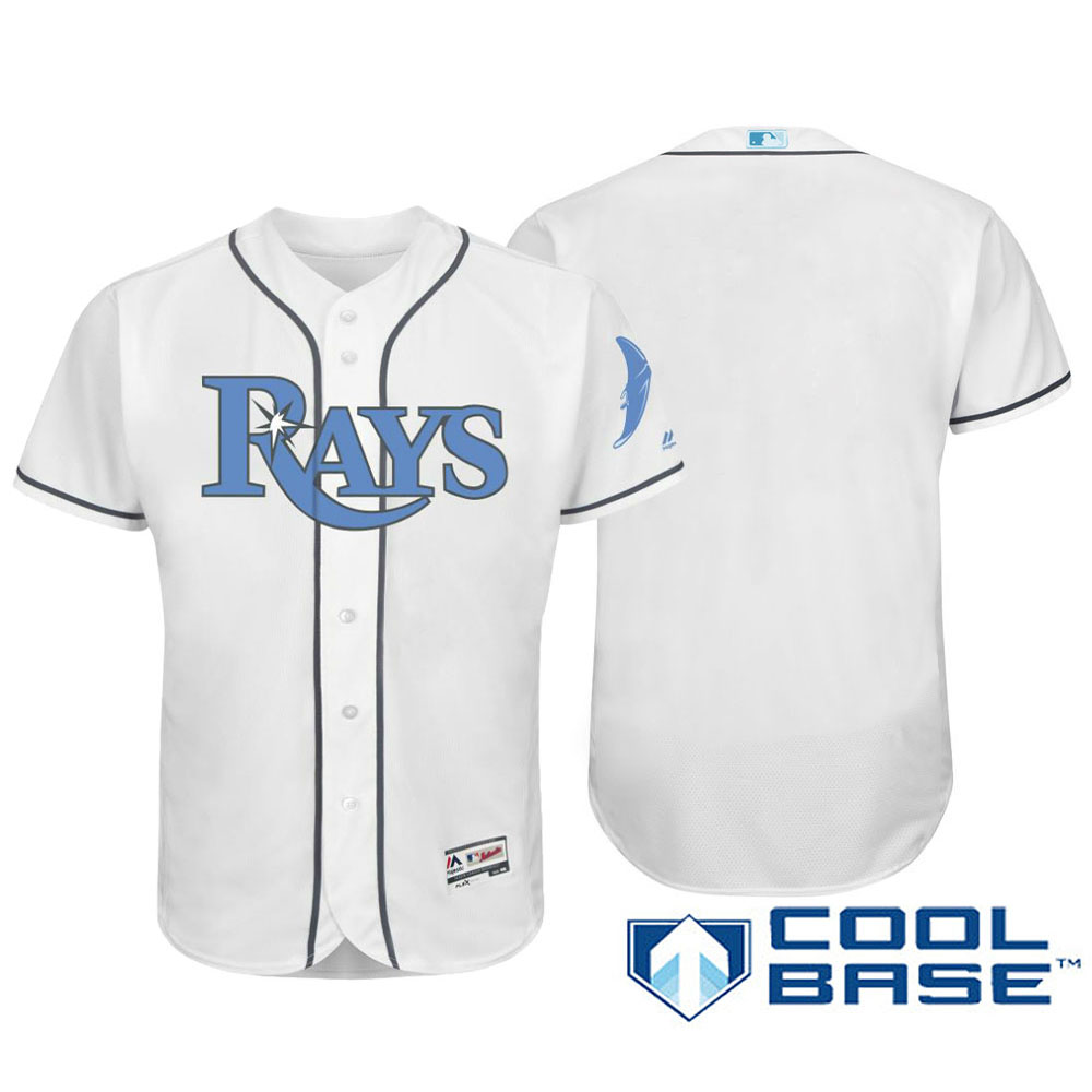 Tampa Bay Rays 2016 Father's Day White Cool Base Team Jersey