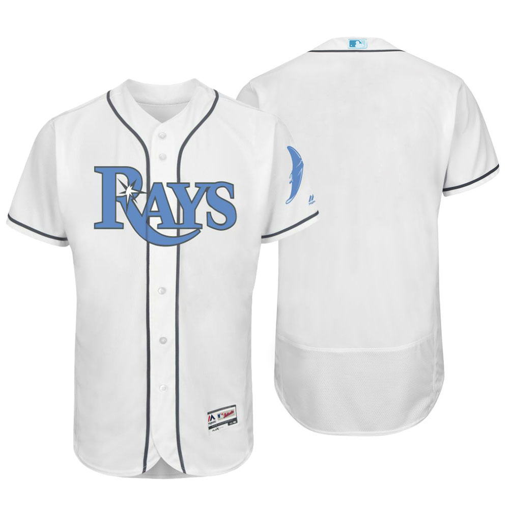 Tampa Bay Rays 2016 Father's Day White Flex Base Team Jersey