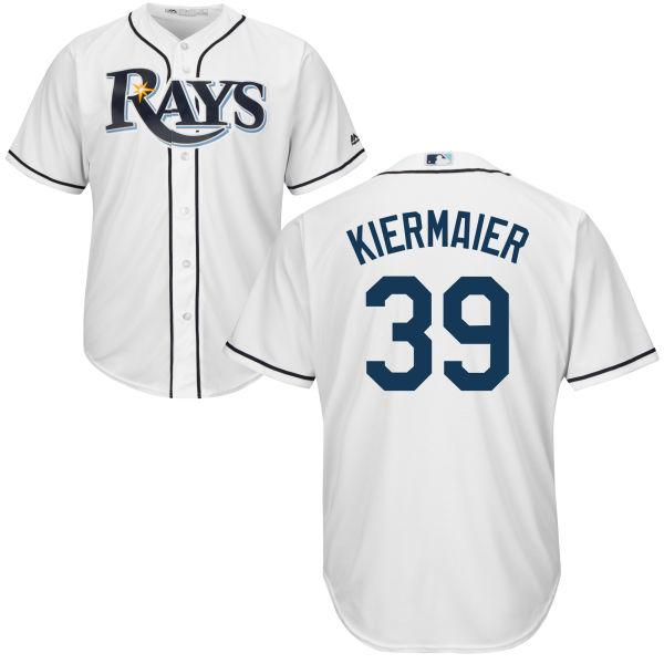 Tampa Bay Rays Kevin Kiermaier #39 Majestic White Authentic Cool base Jersey