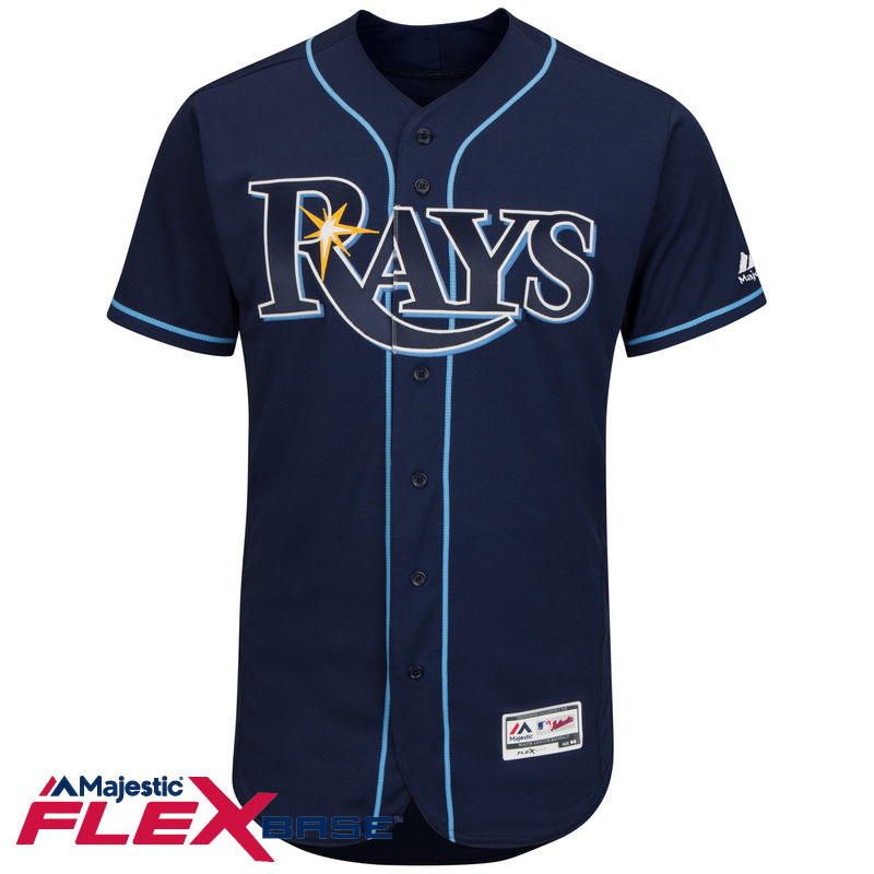 Tampa Bay Rays Navy Flexbase Authentic Collection Team Jersey