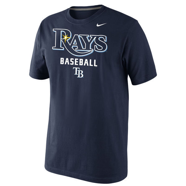 Tampa Bay Rays Navy Home Practice Team T-Shirt