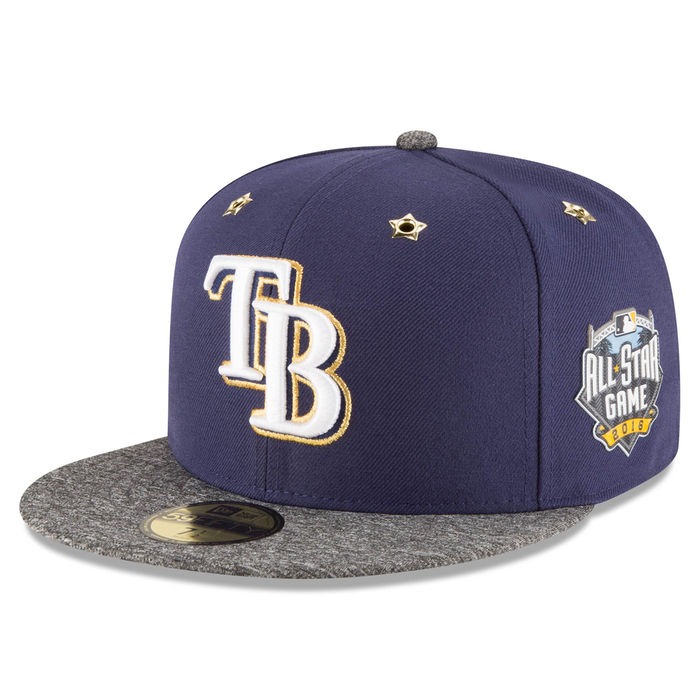 Tampa Bay Rays New Era Navy 2016 MLB All-Star Game Patch 59FIFTY Fitted Hat