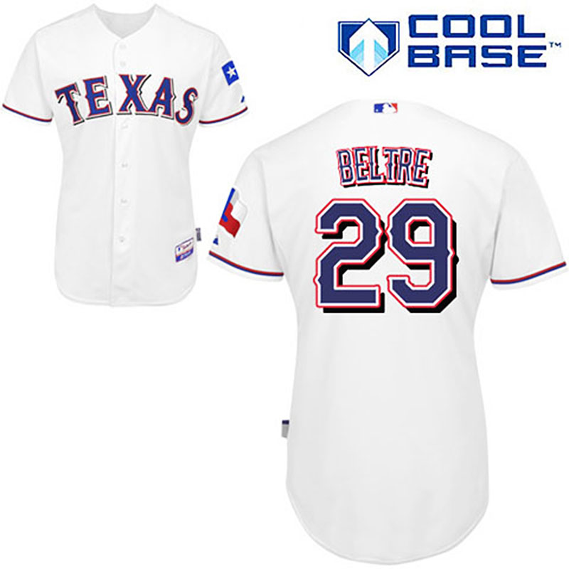 Texas Rangers #29 Adrian Beltre White Cool Base Jersey