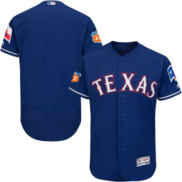 Texas Rangers Royal 2016 Spring Training Flexbase Authentic Collection Team Jersey