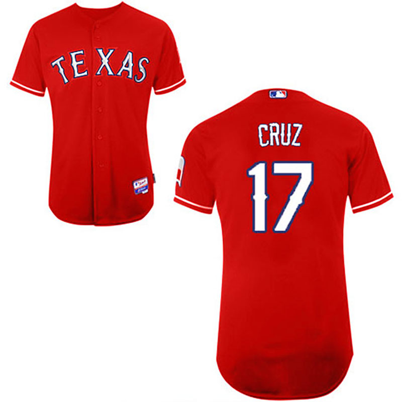 Texas Rangers #17 Nelson Cruz Red Jersey