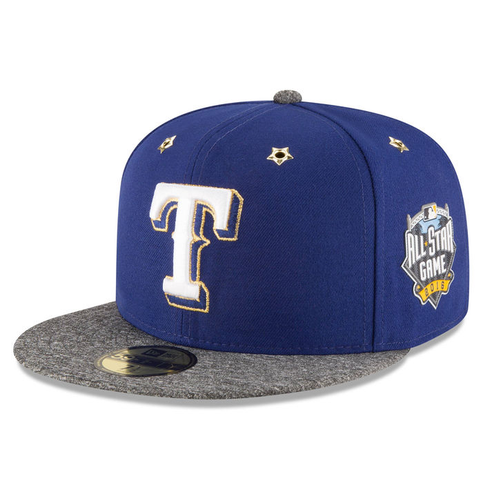 Texas Rangers New Era Royal 2016 MLB All-Star Game Patch 59FIFTY Fitted Hat