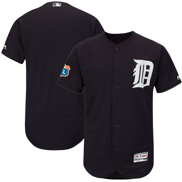 Detroit Tigers Navy Spring Training Flexbase Authentic Collection Team Jersey