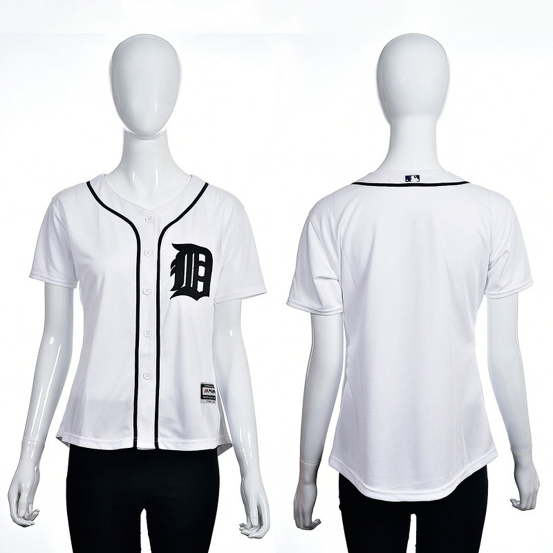 Women's Detroit Tigers White 2016 Cool Base Team Jersey