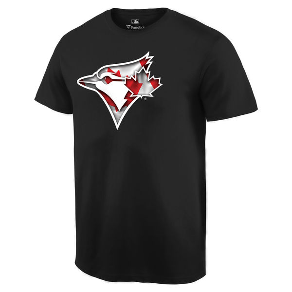 Toronto Blue Jays Black Banner Wave Team T-Shirt