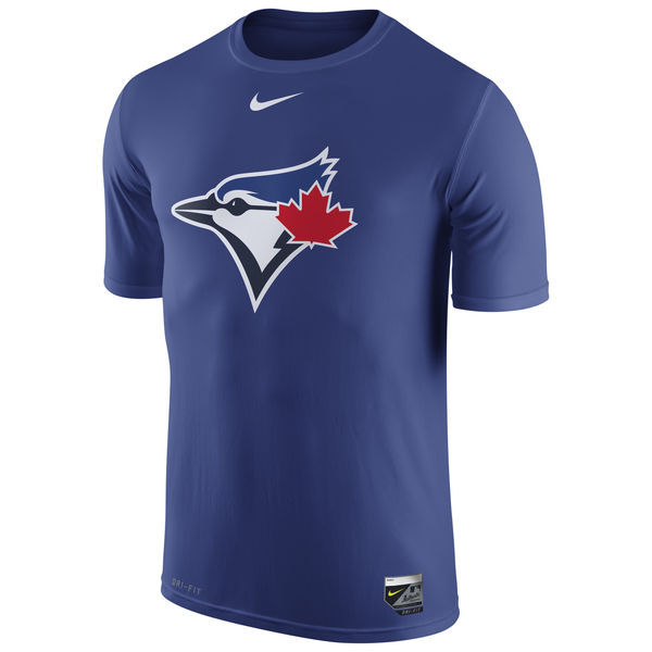 Toronto Blue Jays Blue Authentic Collection Legend Logo 1.5 Performance Dri-FIT T-Shirt