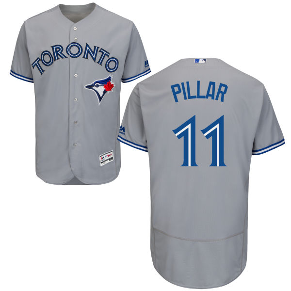 Toronto Blue Jays Kevin Pillar #11 Gray Flexbase Authentic Collection Jersey