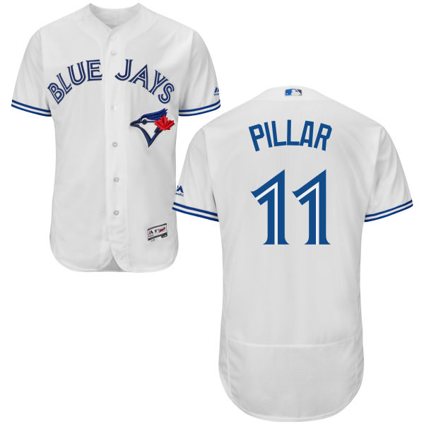 Toronto Blue Jays Kevin Pillar #11 White Authentic Collection Flexbase Player Jersey