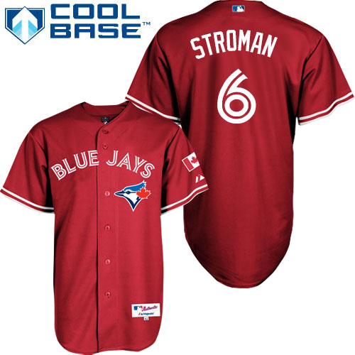 Toronto Blue Jays Marcus Stroman #6 Red 2013 Canada Day Cool Base Jersey